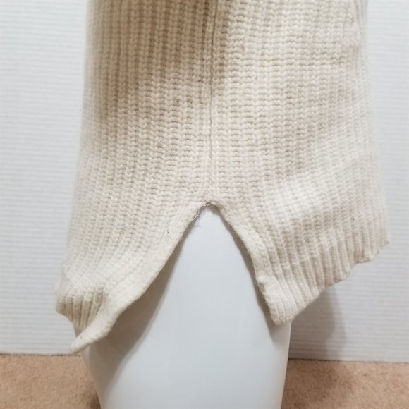 J.Crew sweater Small Lambswool Pointelle pullover knit side split 100% wool - Picture 5 of 16